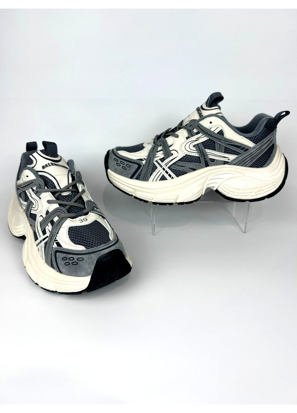 Кросівки з текстилю для жінок Classica сірі демісезони (361317640)