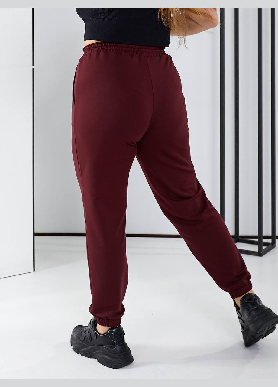 Женские брюки цвет бордо р.50/52 450097 New Trend (282434673)