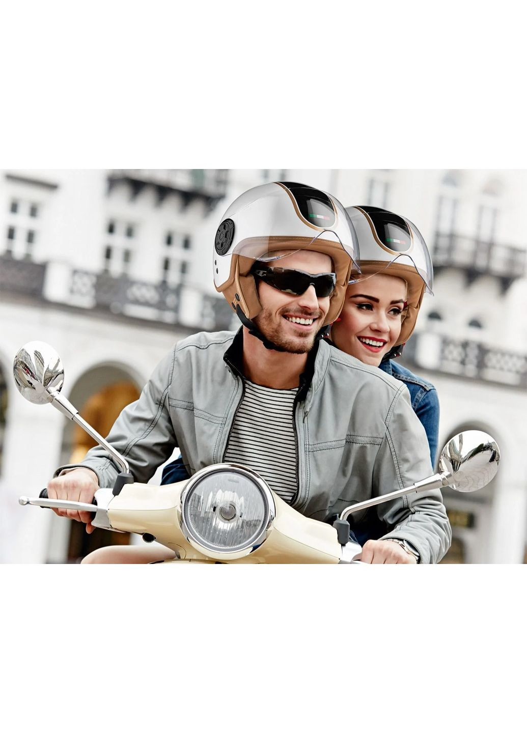 Мотошолом відкритий "Італія" M комбінований Crivit (305834105)