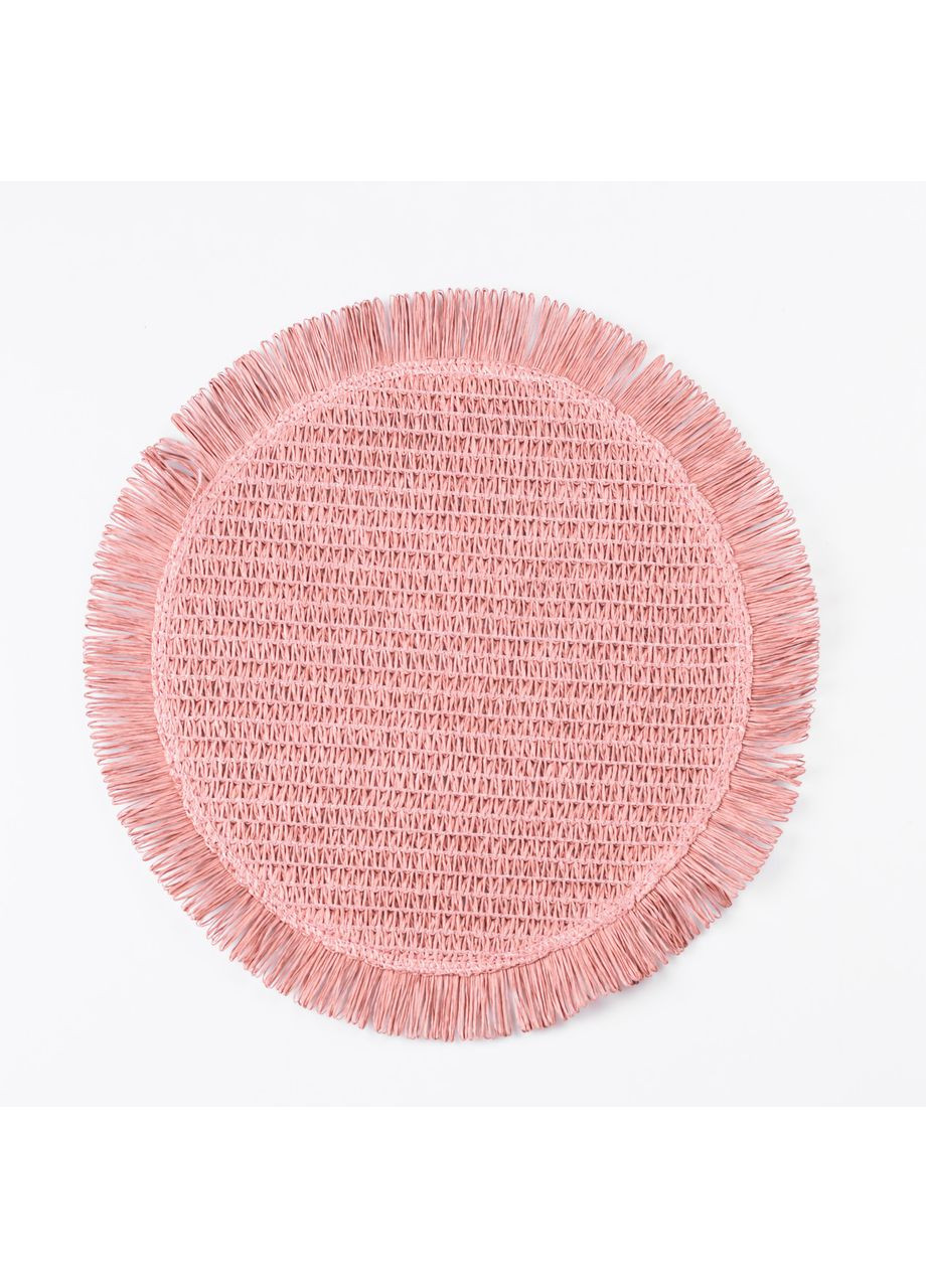 Серветка сервірувальна на стіл кругла Ø38 (см) під тарілки Рожева HP-35-7P (A-046161) Yiwu (370672324)