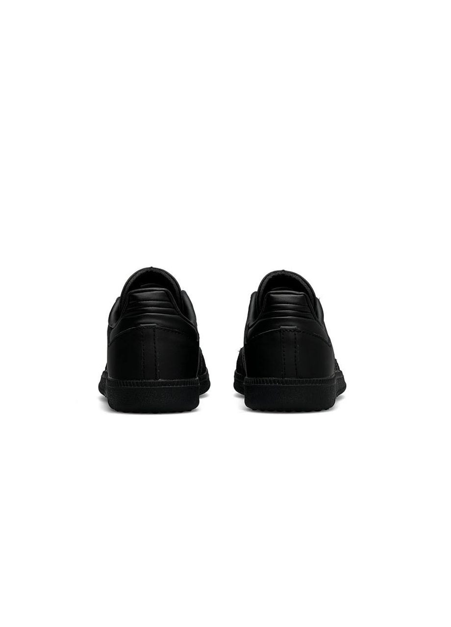 Черные демисезонные кроссовки мужские, вьетнам adidas Originals Samba All Black