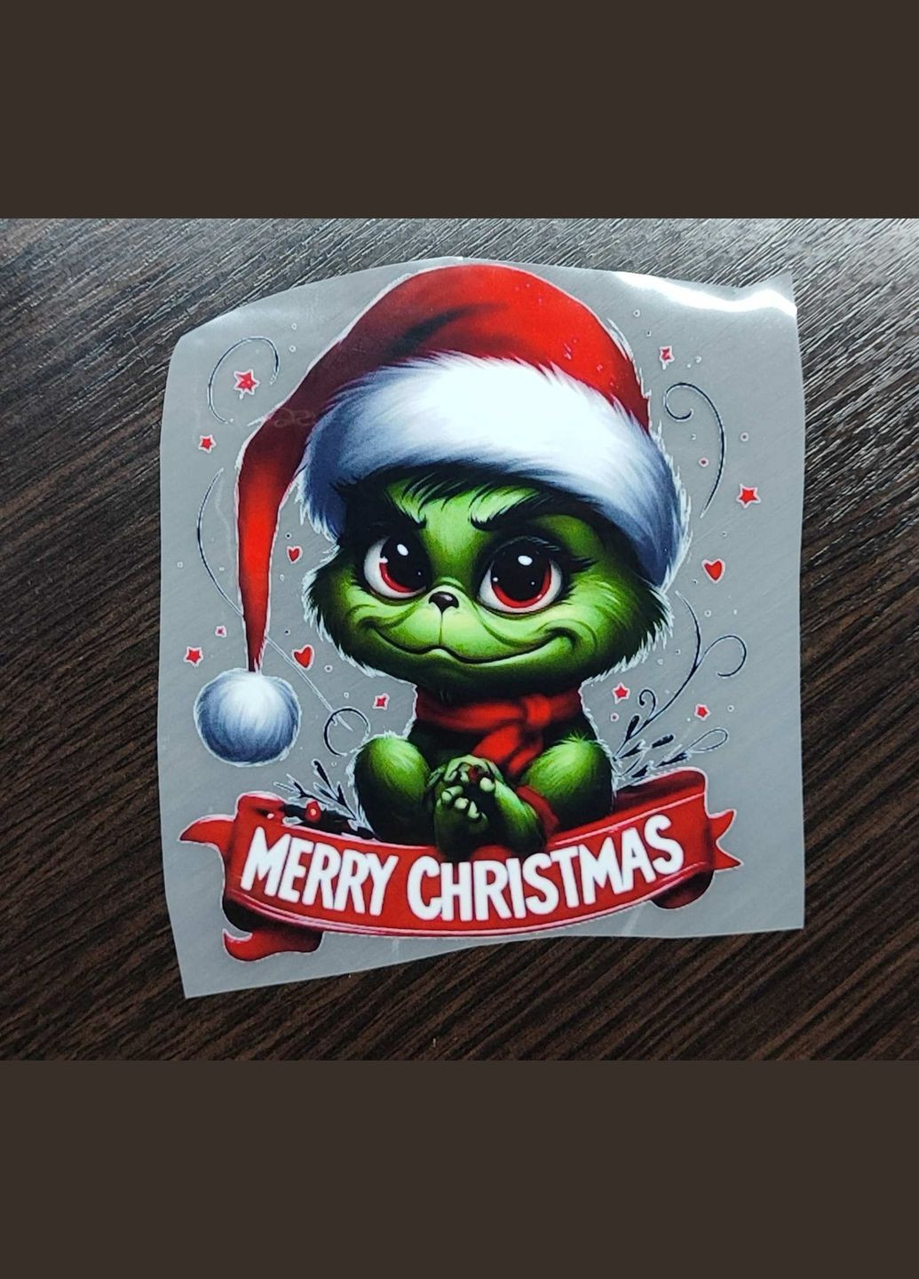 Термонаклейка новорічна на одяг Грінч Кураж (308391539)