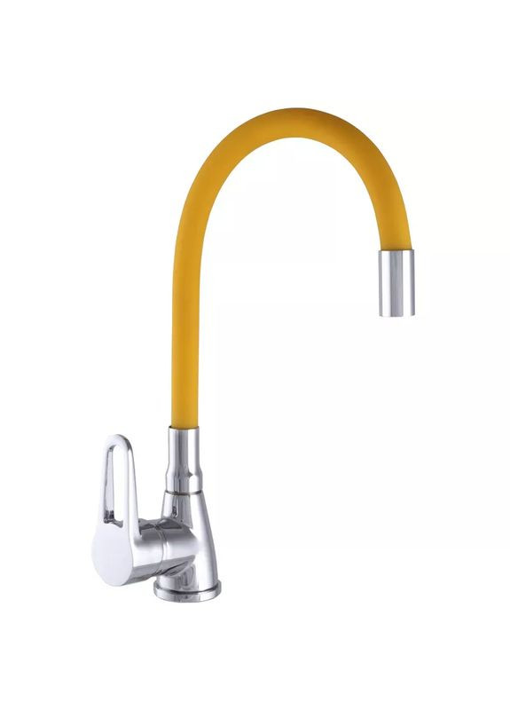 Змішувач для кухні SOP4-R045-YELLOW з гнучким виливом, Wezer (371881582)