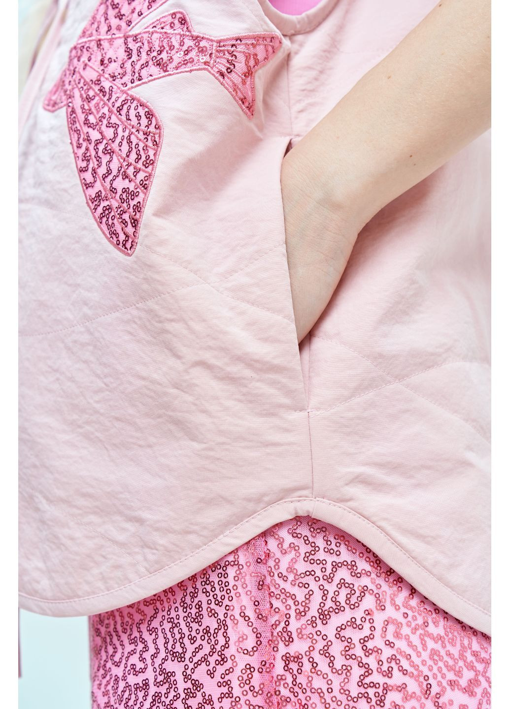 Жилет стьобаний з аплікацією "Летюча риба" SYNONYMS (365590762)