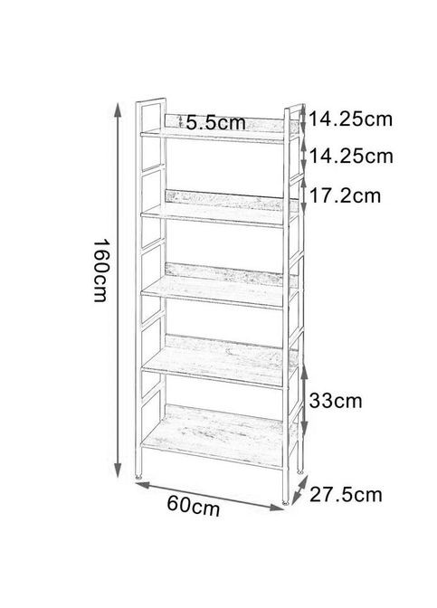 Етажерка для ванної з дерева Лівері венге-терракот (ВЖТ-01521232) No Brand (328210305)