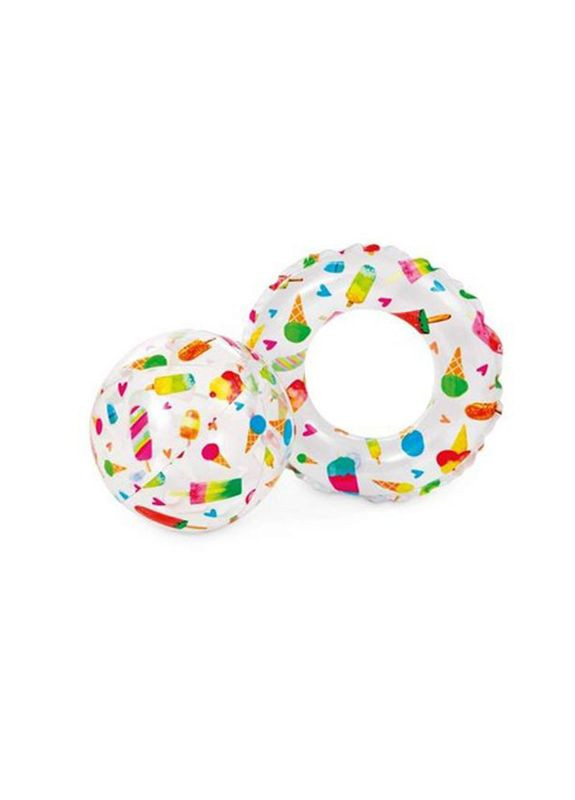 Дитячий надувний басейн Солодощі 59460-2 коло, м'ячик No Brand (339778560)