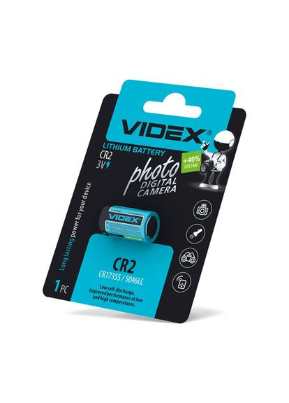 Батарейка литиевая 1шт BLISTER CARD ( 1pc) Videx CR2 (315831764)
