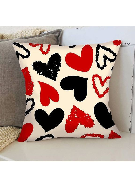 Подушка "Серця чорно-білі " Sleeptime (366870384)