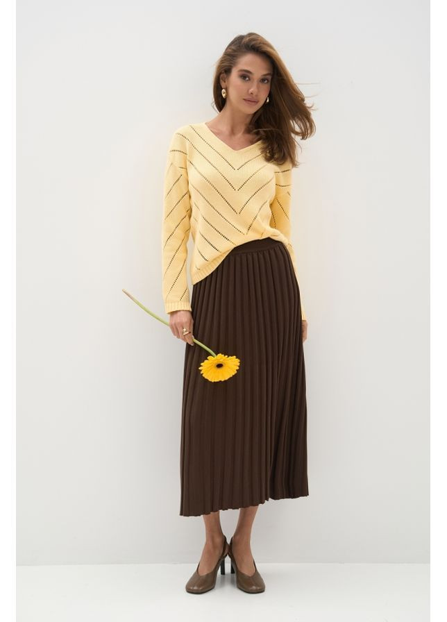 Желтый джемпер 2851 молочный Triko Bakh