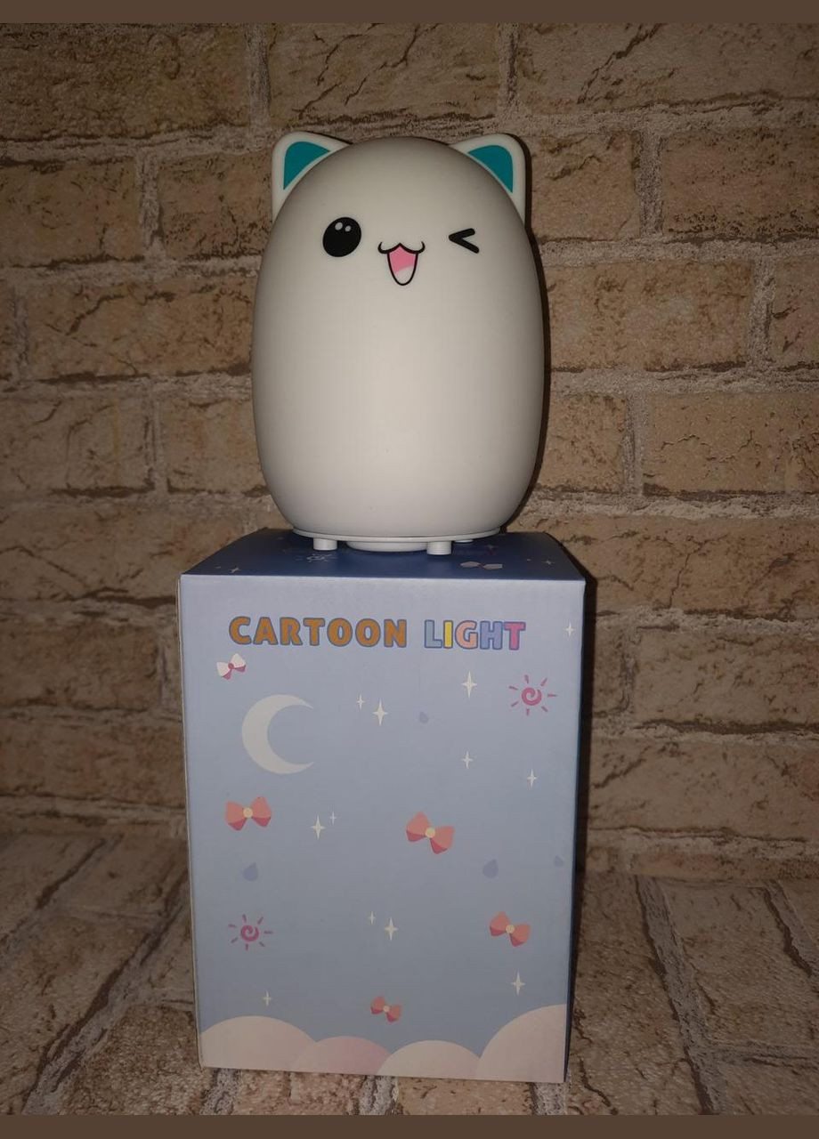 Силиконовый ночник подмигивает котик No Brand (300232537)