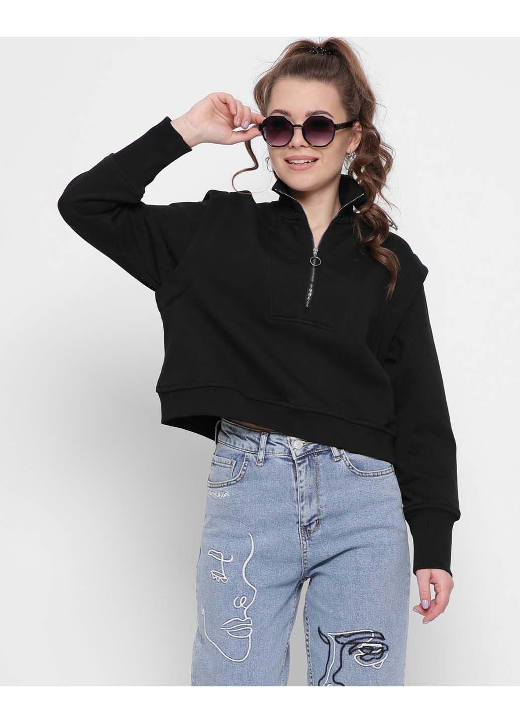 Чорний світшот 6609-8 Carica (300860542)