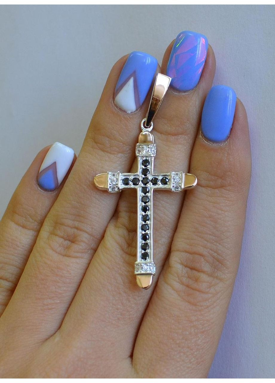 Мужской крест из серебра Silver Style (367268332)