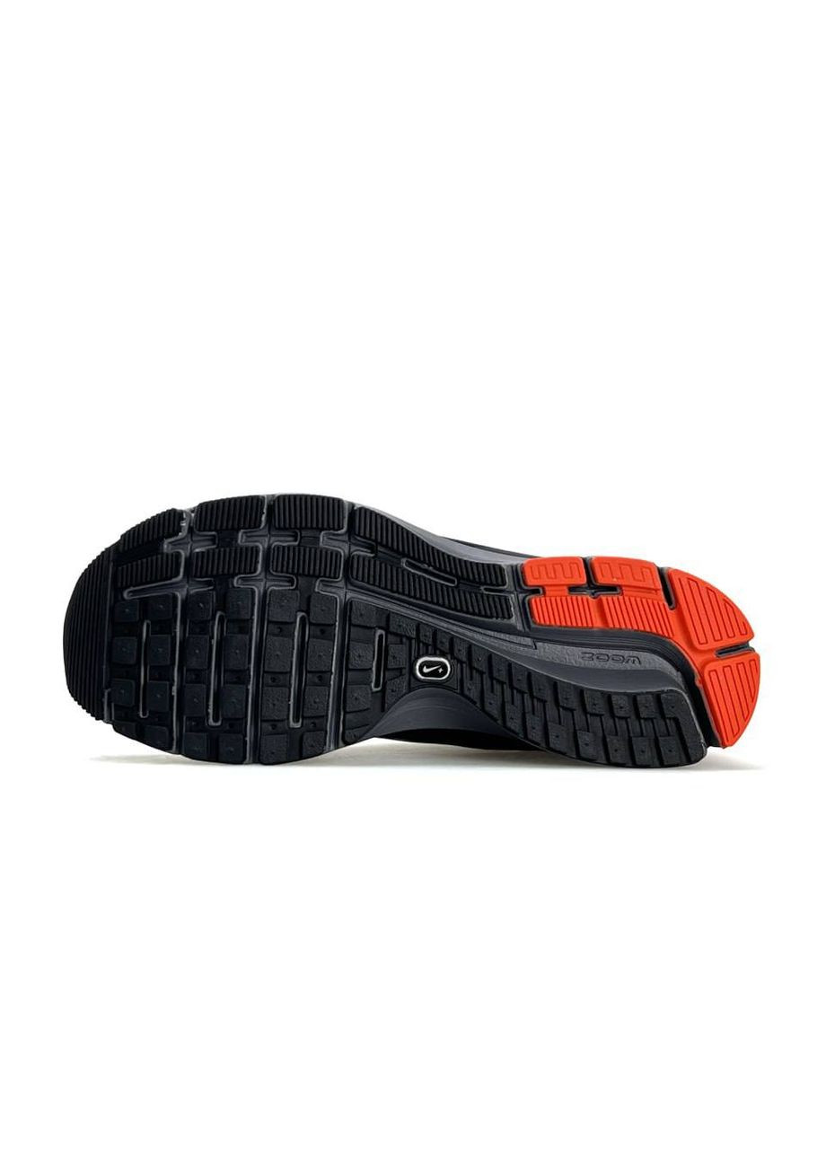 Чорні Осінні кросівки чоловічі nike No Brand Zoom Structure 17x Black Grey Orange