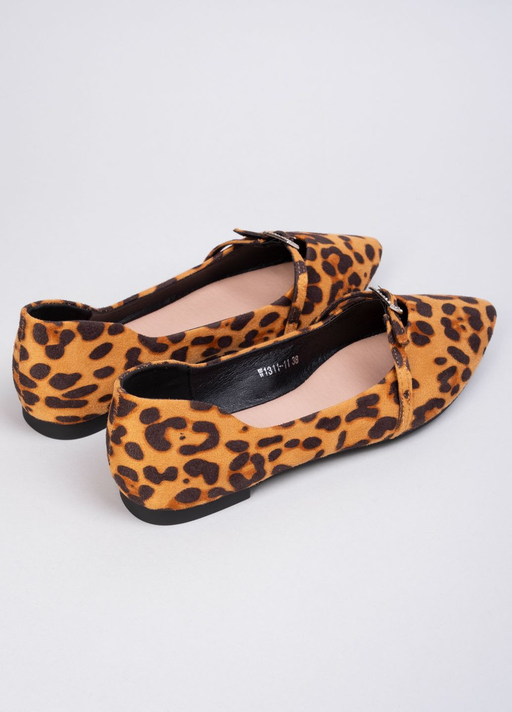 Женские балетки женские w1311-11 леопардовые замшевые 344427 Power | белые латекс (303000939)