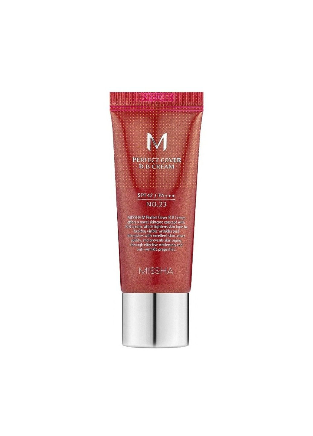 ВВ-крем з ідеальним покриттям M Perfect Cover BB Cream №23 SPF42 20 мл MISSHA (289134619)