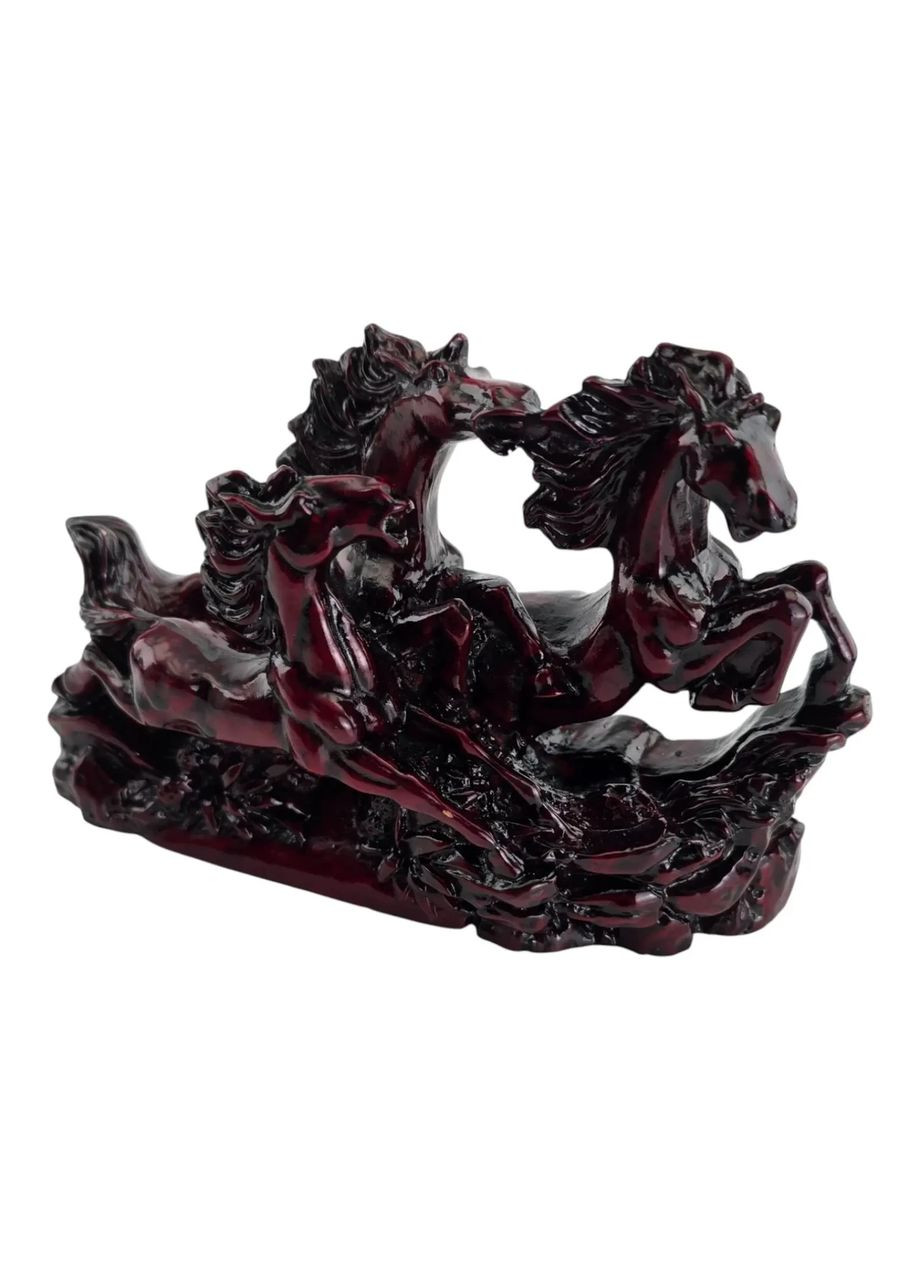 Лошади 3шт каменная крошка коричневая (9,4×15×5 см) No Brand (369503109)