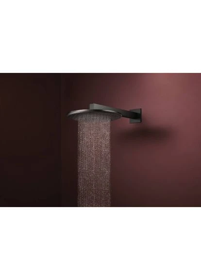 Верхний душ RAINDANCE ALIVE, черный матовый хром, круглый Hansgrohe (401620795)