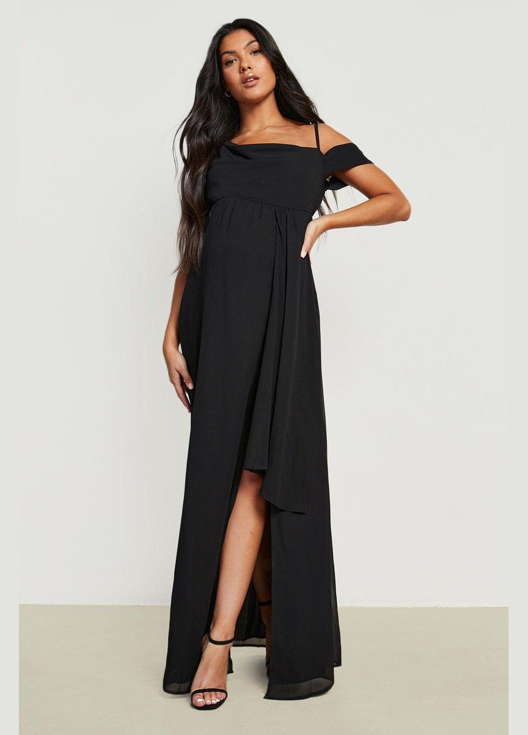 Чорна сукня для вагітних Boohoo
