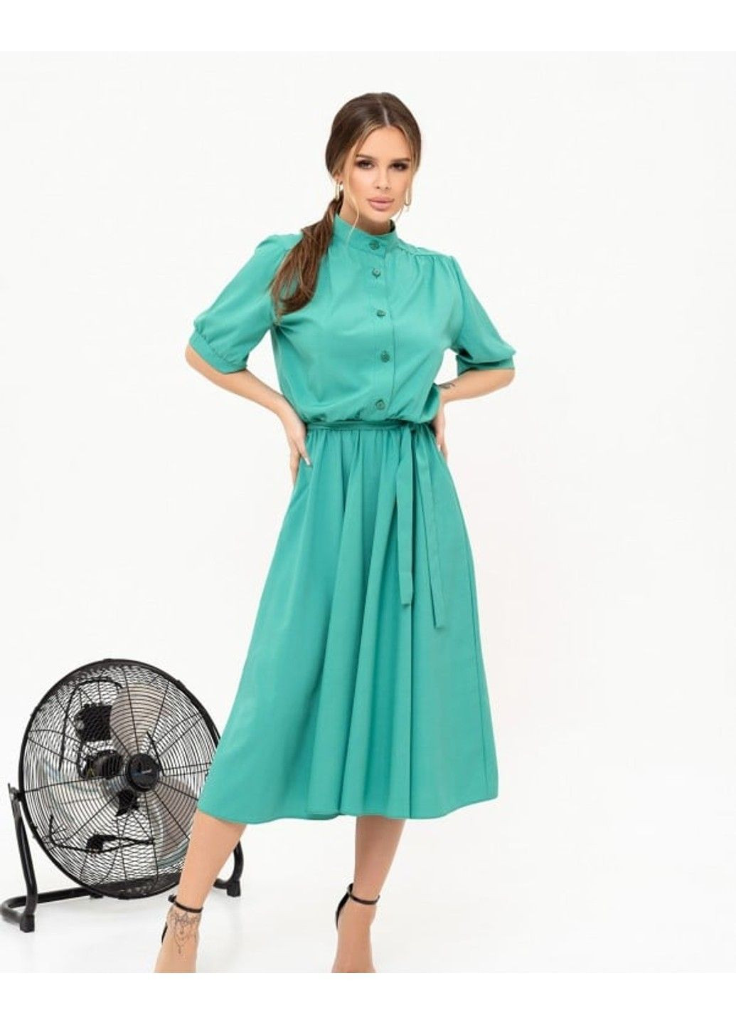 Зелена повсякденний сукня 13909 зелений ISSA PLUS