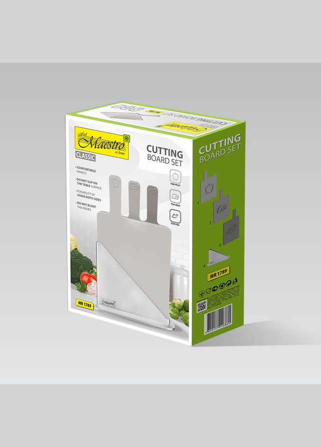 Набір обробних дощок MR-1789 4 предмети бежевий Maestro (364763360)