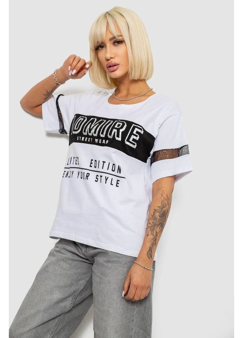 Футболка жіноча з принтом,, 244R2153-5 No Brand - (382549898)
