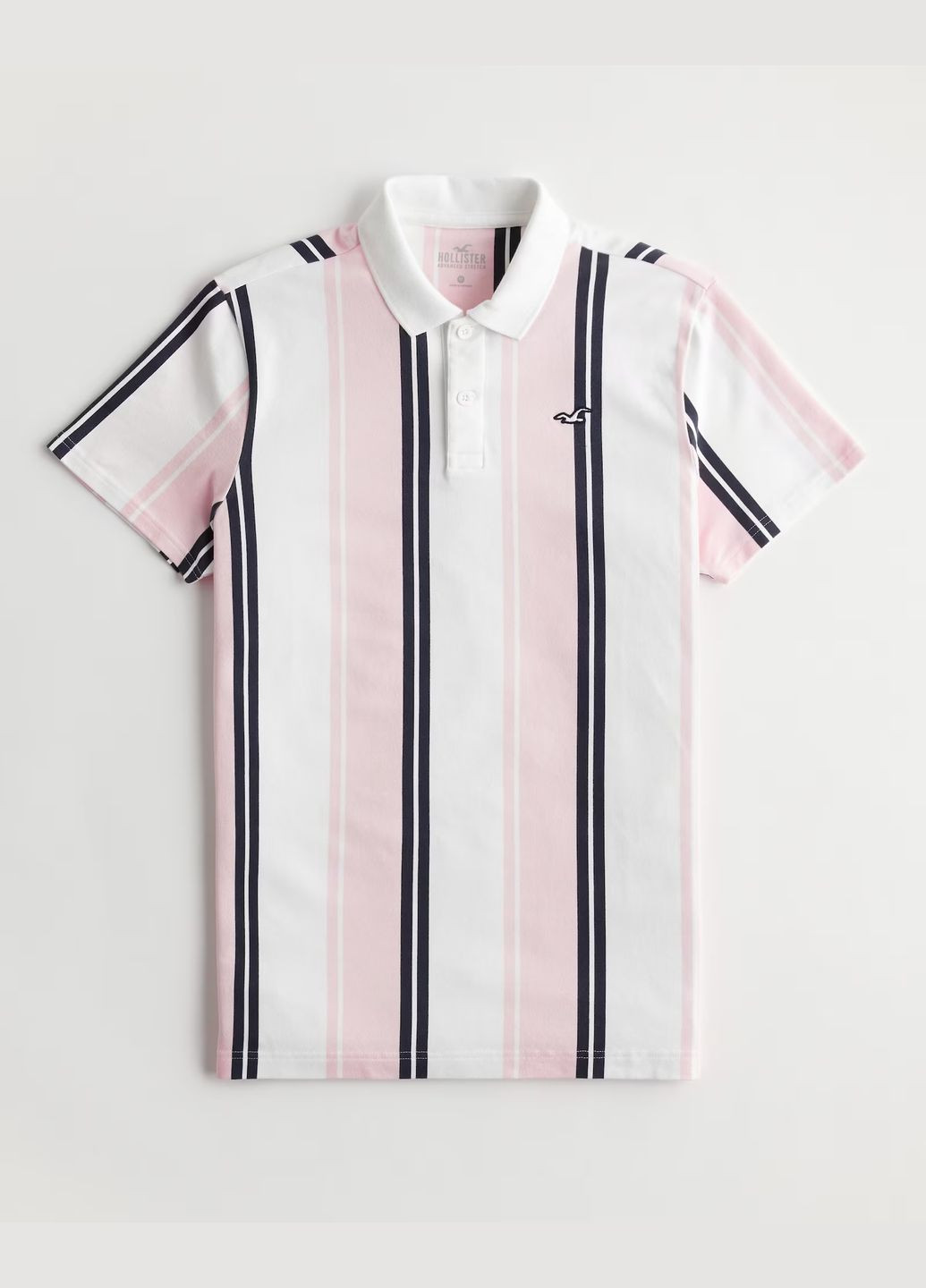 Светло-розовая футболка-поло мужское - поло hc9670m для мужчин Hollister