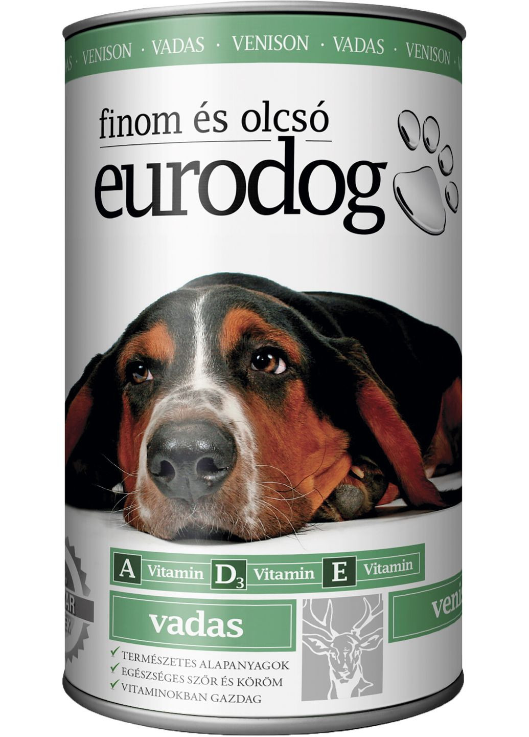 Вологий корм для собак з дичиною 415 г (5999886848064) EuroDog (279562823)