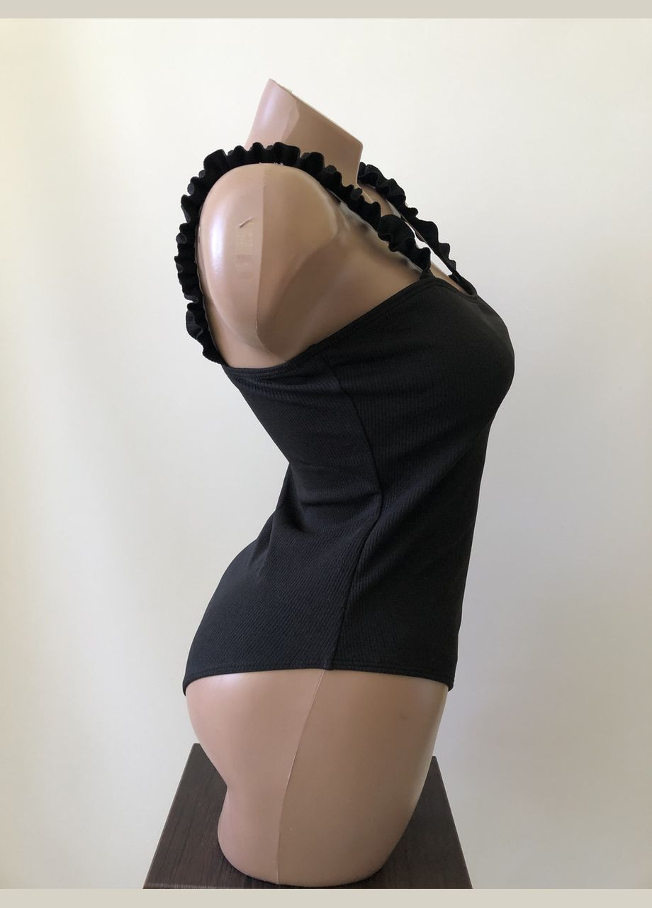 Черный летний женский сплошной купальник. No Brand