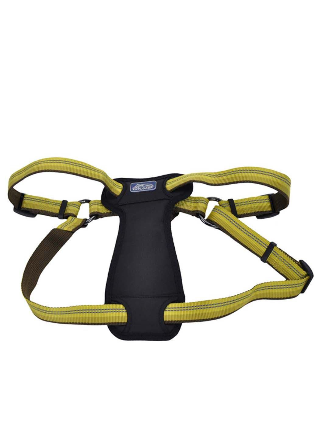 Светоотражающая шлея с нагрудником для собак K9 Explorer Harness 20.4 - 45.3 кг золотарник 2.5 х 66 - 96.5 см Coastal (292175532)