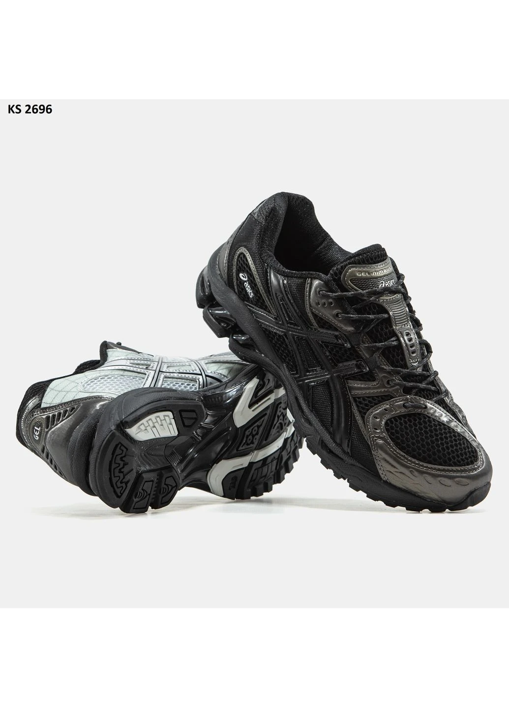 Черные летние кроссовки asics gel-nimbus 10.1 black асикс гель нимбус No Brand