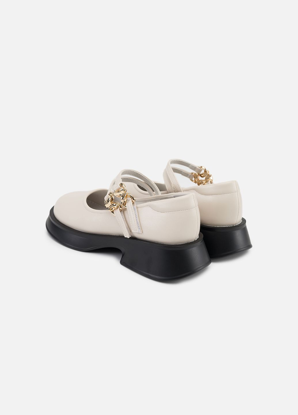 Туфлі на пласкій підошві для дівчинки колір бежевий ЦБ-00252992 No Brand (299306823)