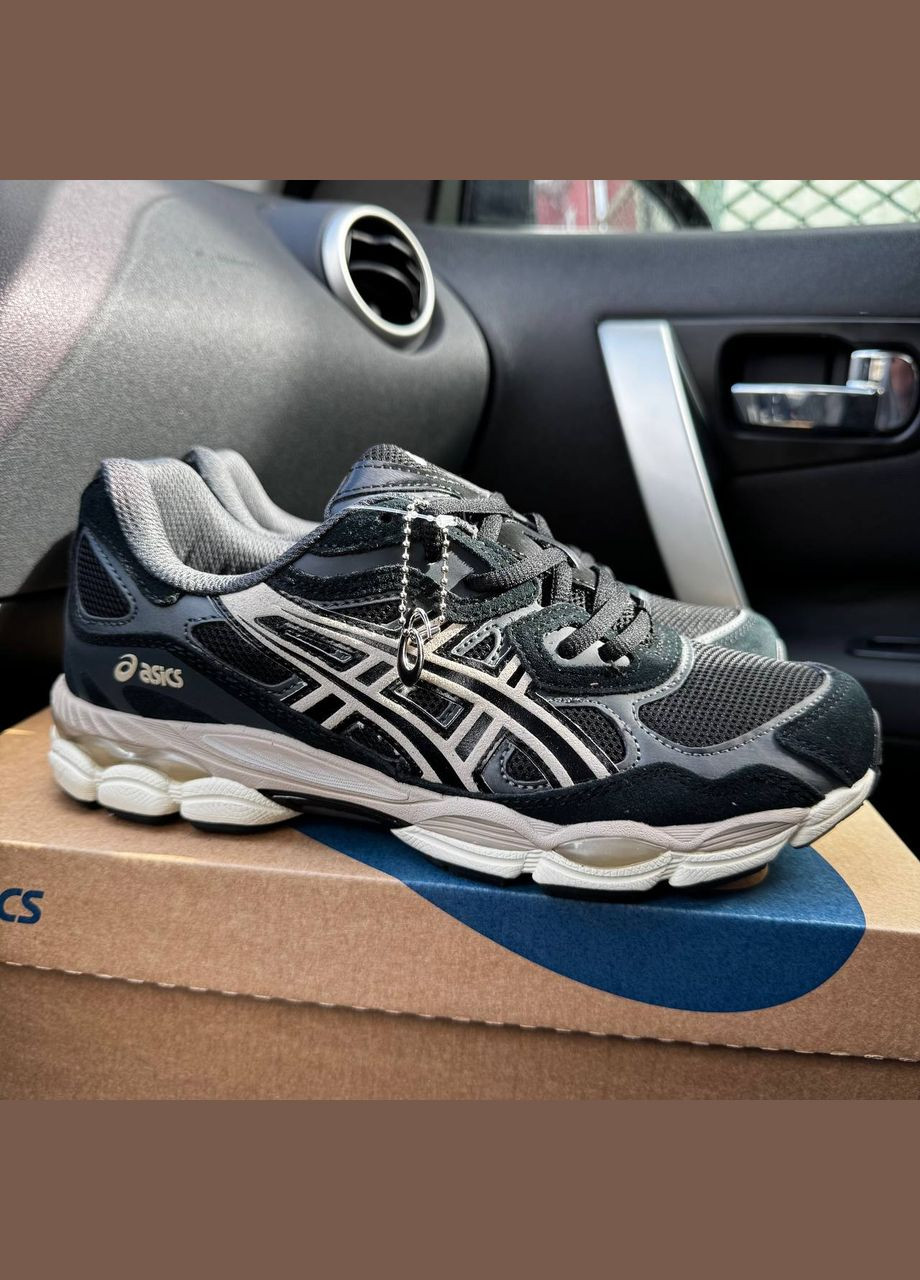 Чорні Осінні жіночі кросівки asics black beige No Brand Gel-NYC