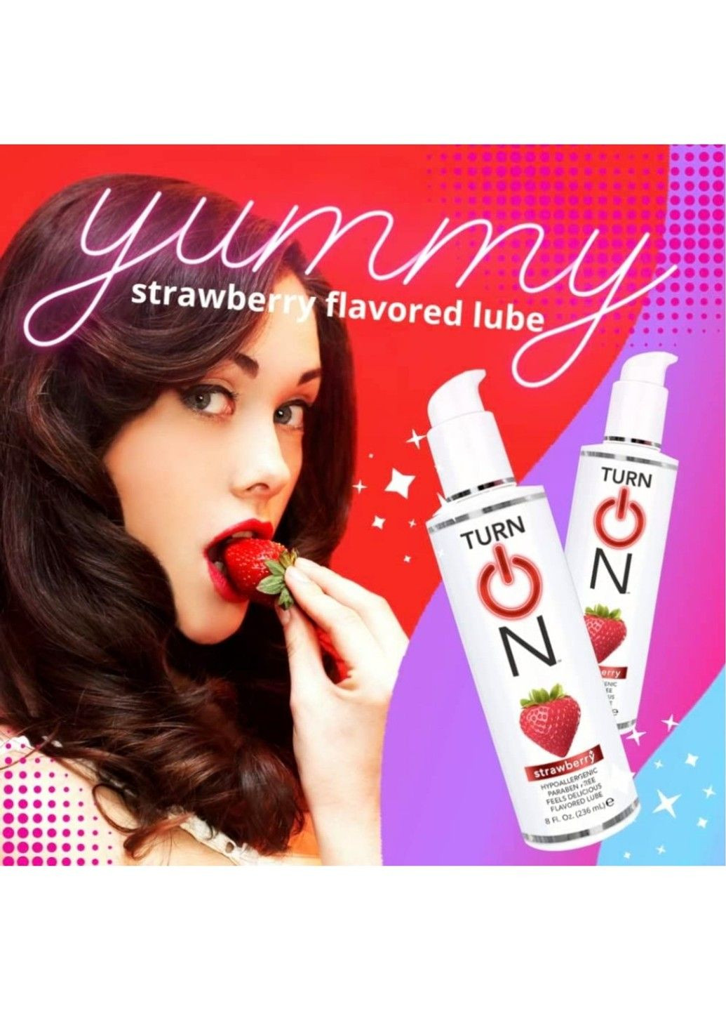Съедобный лбрикант Turn On Yummy Strawberry Flavored Lube 118 мл Wet (291120672)