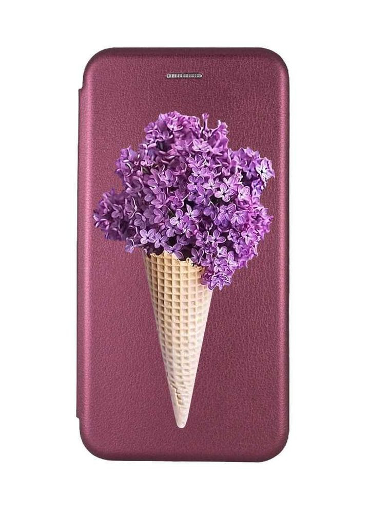 Чехол-книжка с рисунком для Samsung Galaxy A05 (A055):: Сиреневый рожок (принт 281) G-Case (355387490)