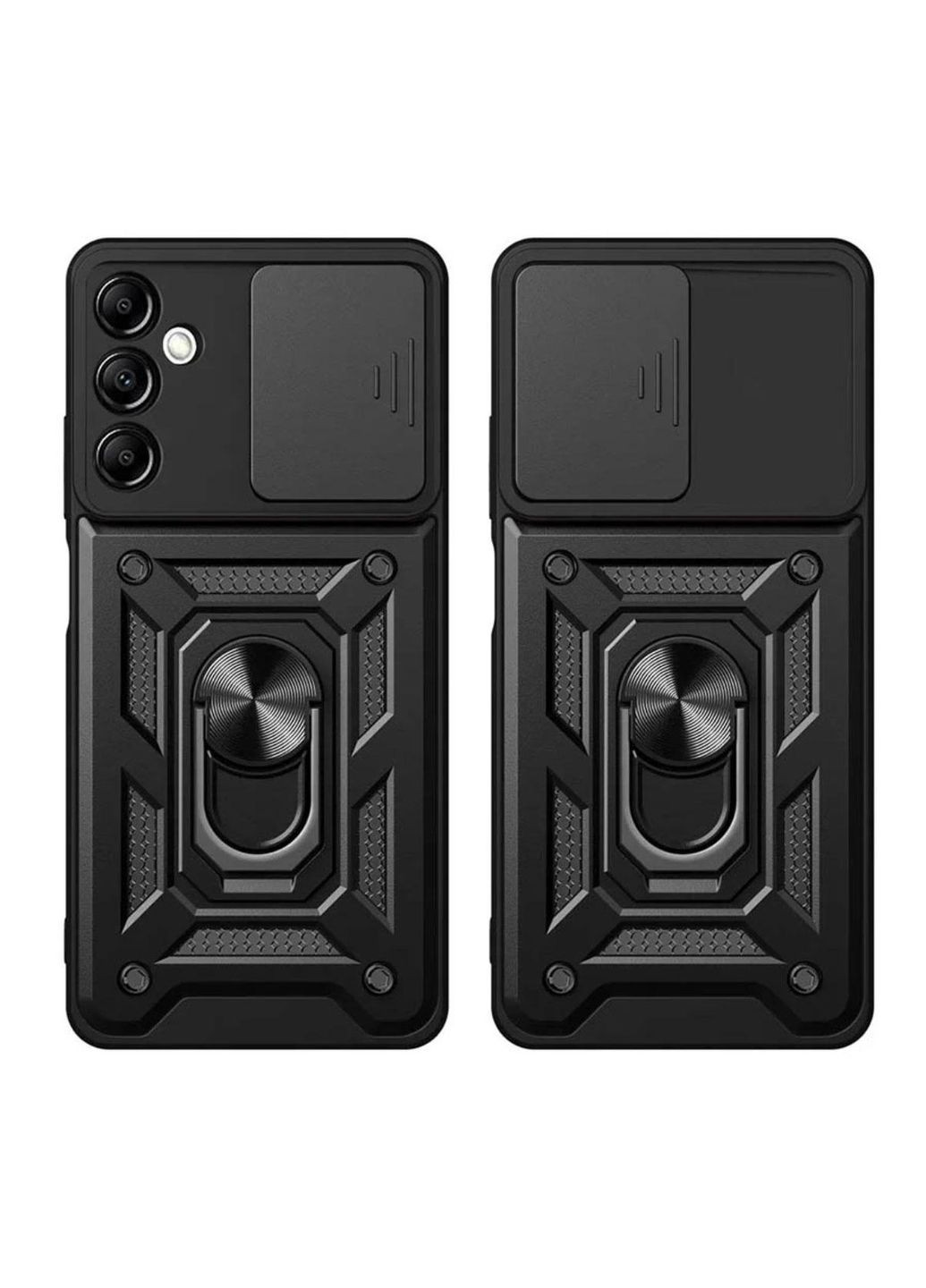 Чохол Shockproof для Samsung Galaxy S24 Plus (SM-S926) - протиударний, з підставкою і шторкою камери - Black Primo (368999131)