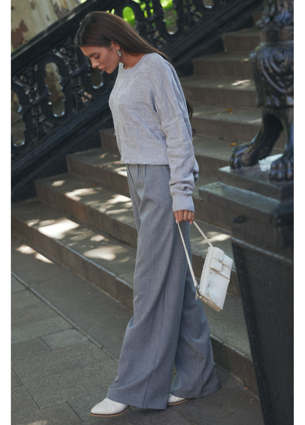 Брюки женские классические прямые свободные с высокой талией демисезонные Seventeen (362315692)