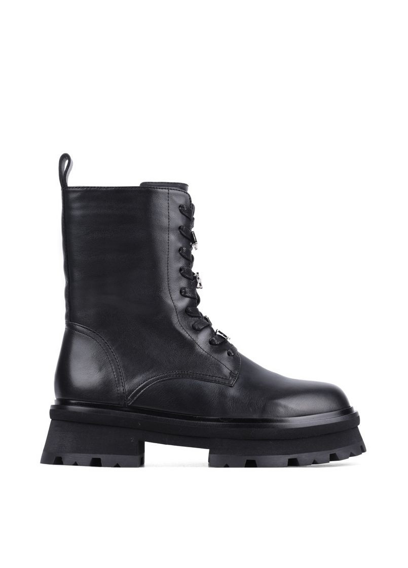 Жіночі Черевики RY706K-7Y8 Чорний Шкіра MIRATON (365434793)