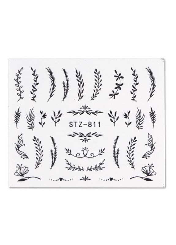 Слайдер-дизайн водные наклейки для ногтей, STZ-811 No Brand (296664190)