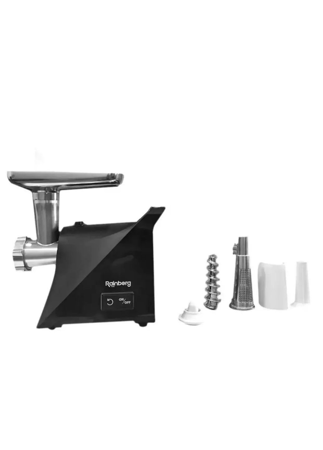 Электрическая мясорубка RB-679 для мяса томатов 3000Вт бытовая электромясорубка для дома Черная Rainberg (332006255)