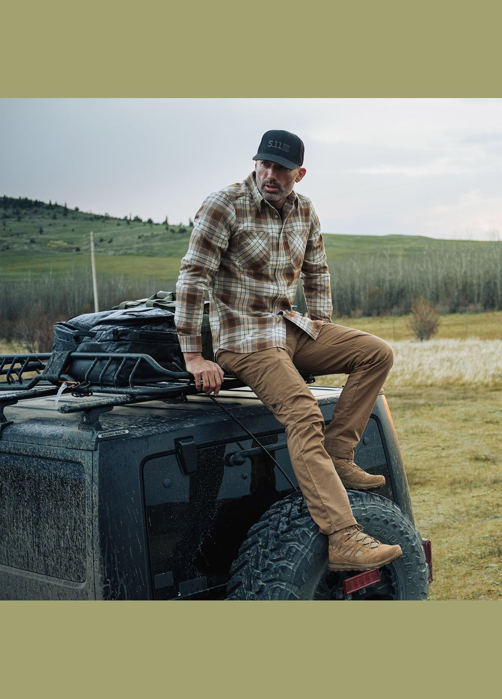 Рубашка тактическая ® ilverwood Flannel Plaid Long Sleeve Shirt S Overcast Grey Plaid 5.11 Tactical (315822750)