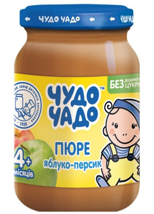 Пюре Персик-Яблуко 170г Чудо-чадо (342113821)