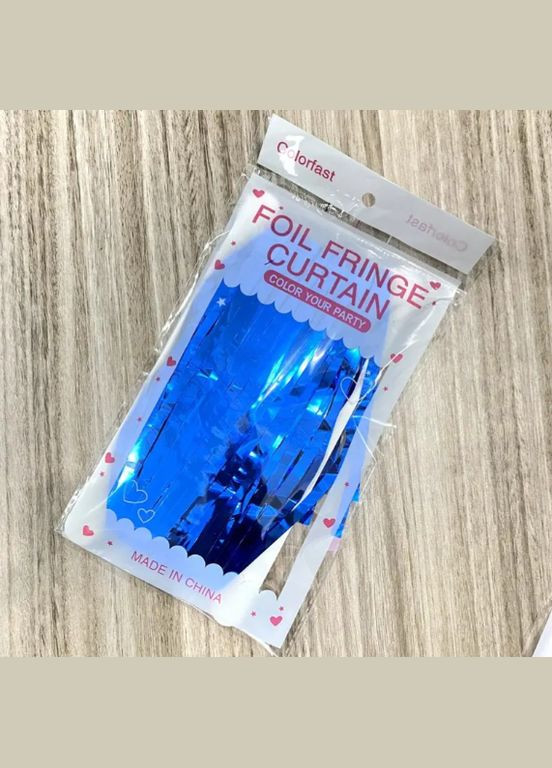 Дождик для фотозоны 3 м на 1 м синий Jannet Дощик (316580295)