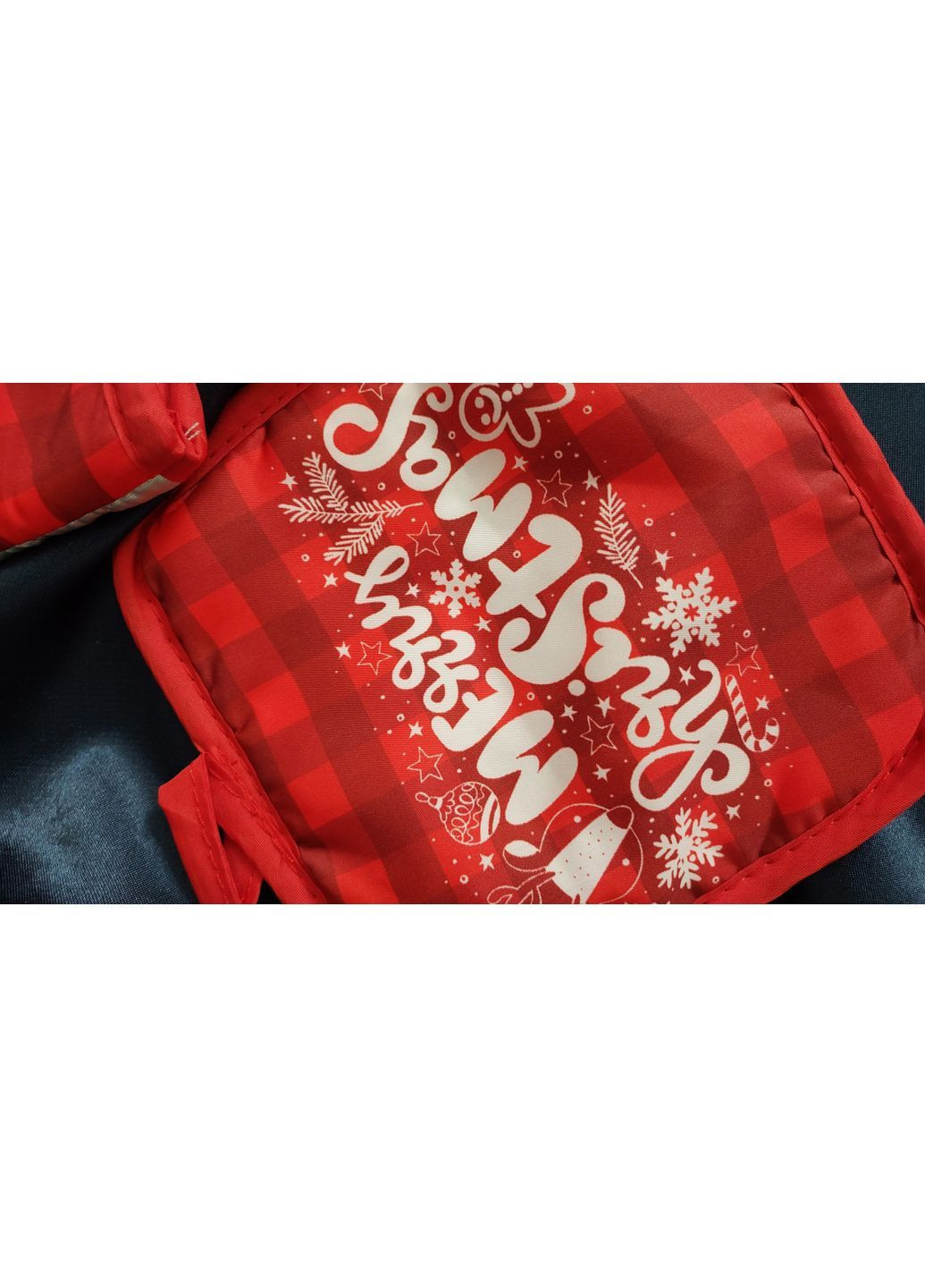 Новогодний подарочный набор кухонная перчатка и прихватка подарка (арт. 1708) No Brand (369962978)