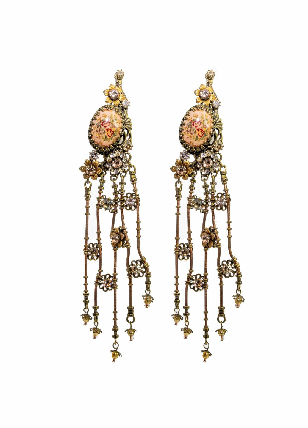 Серьги-клипсы "Королевский шик" от с кристаллами Swarovski Michal Negrin (347616689)