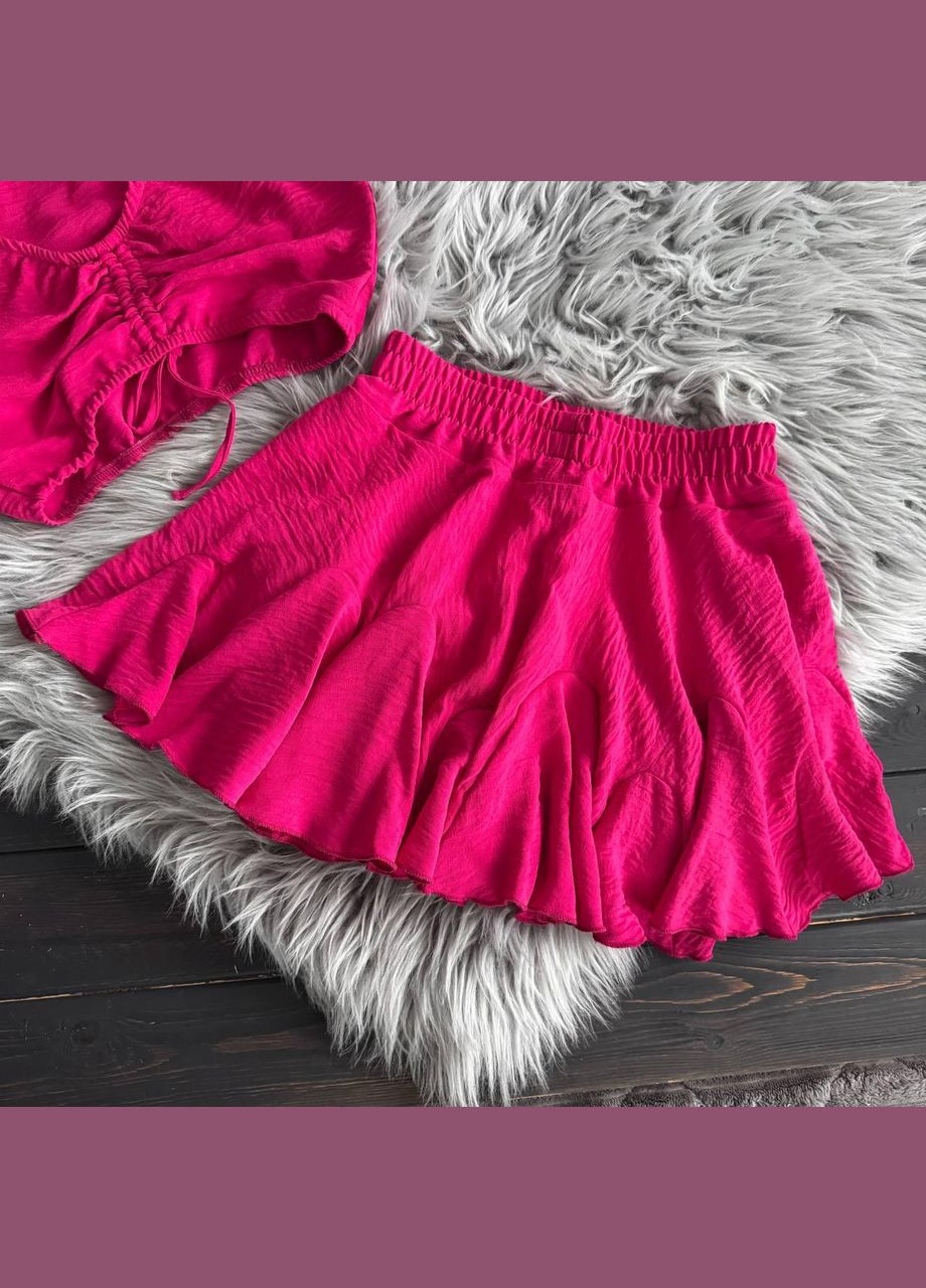 Рожевий літній комплект креп малиновий IRmAS