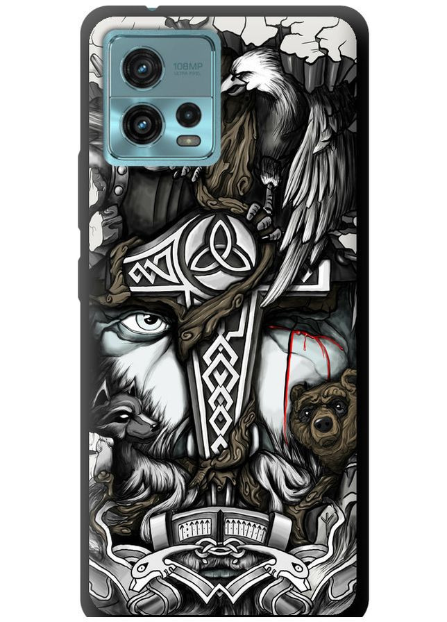 TPU чохол 'Тату Вікінг' для Endorphone Motorola G72 (289479856)