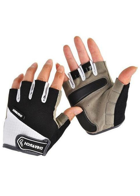 Велоперчатки Sport. Перчатки для занятий спортом. Без пальцев. M/8; Черные . Фитнес перчатки Bd a_0101 (307500459)