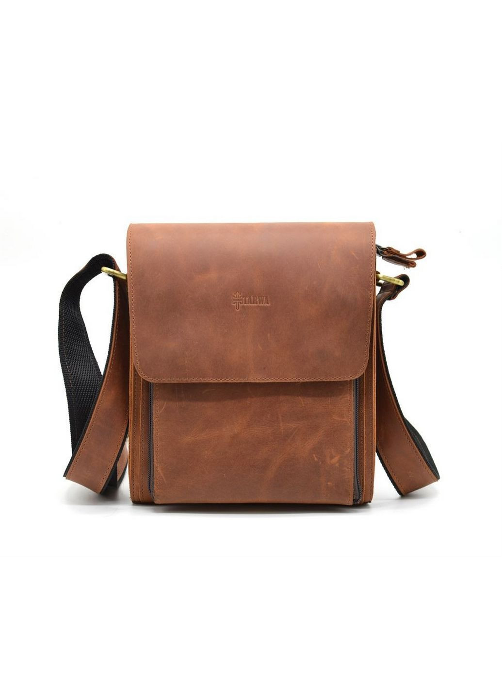 Чоловіча шкіряна сумка через плече 26х22х6 см TARWA (315869243)
