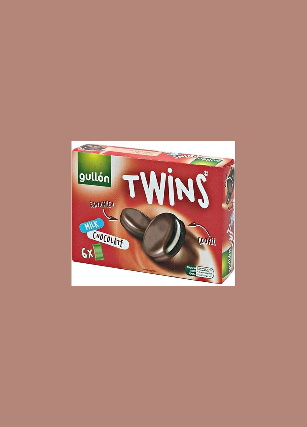 Печиво Twins Milk chocolate у молочному шоколаді 252г. Gullon (324219521)