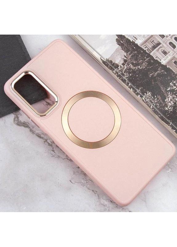 Чехол TPU Bonbon Metal Style с MagSafe для Samsung Galaxy A15 4G/5G / M15 5G Светло розовый Epik (373939516)